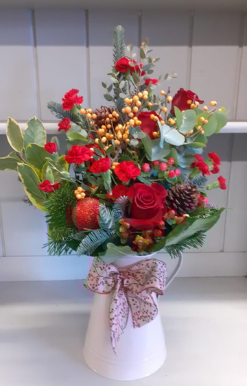 Festive rustic jug