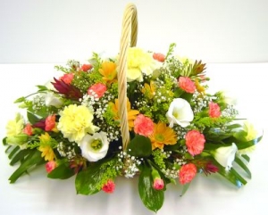 Traditional flower basket