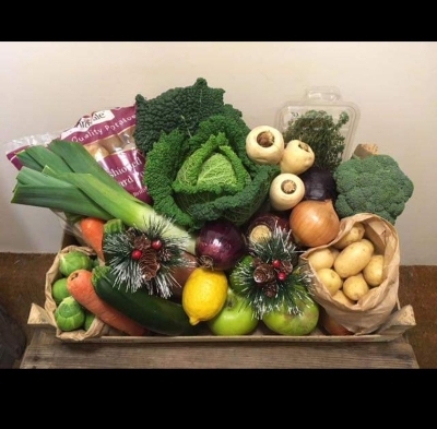Christmas vegetable hamp