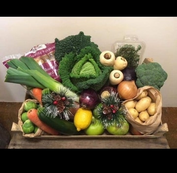 Christmas vegetable hamp