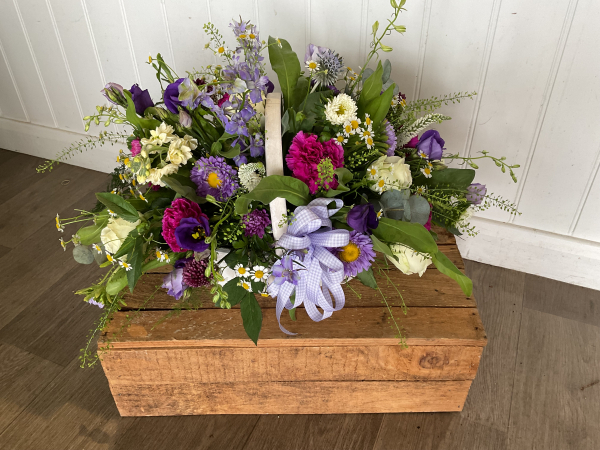 Fresh floral baskets
