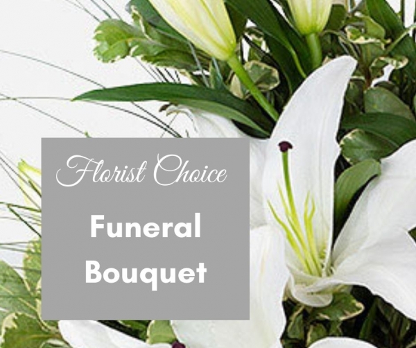 Florists funeral bouquet