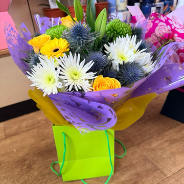 Yellow and purple surprise