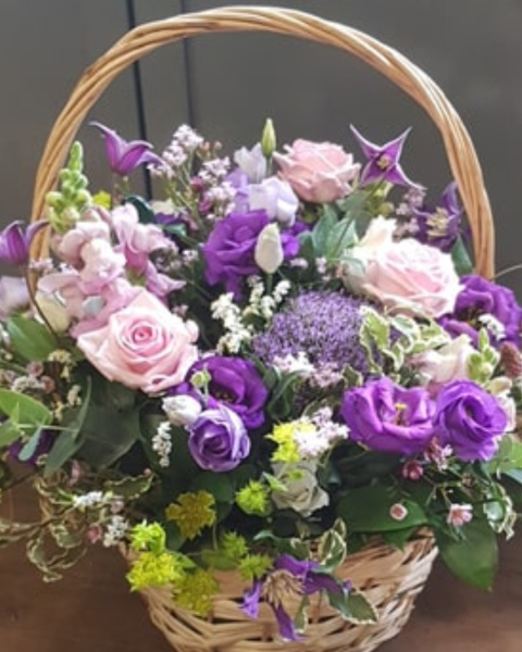 Lavender meadow basket