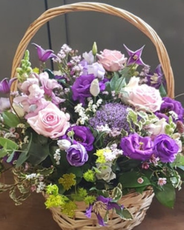 Lavender meadow basket