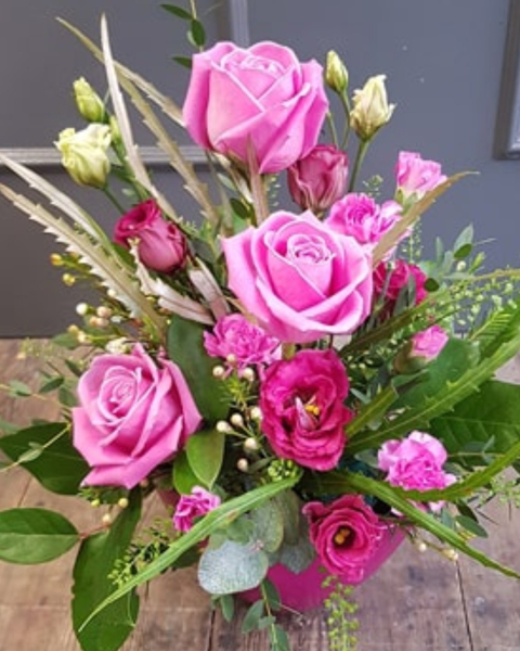 Belle rose pot