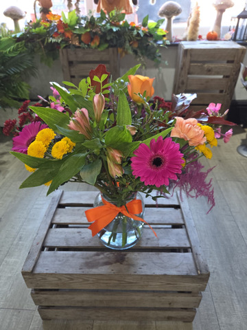Autumn blush vase
