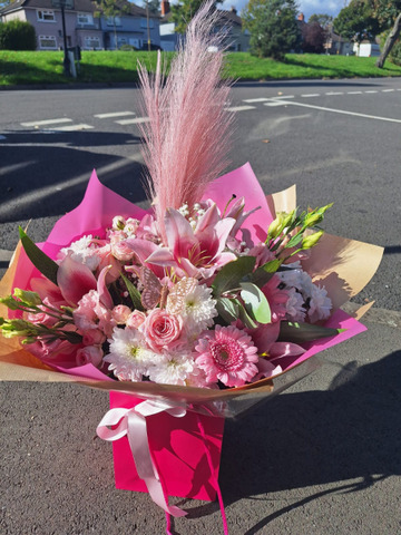 Pampas pink bouquet