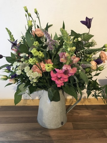 Jug of blooms