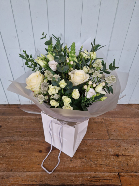 Elegant whites greens