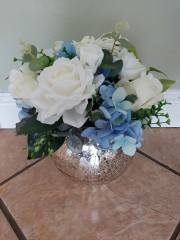 Artificial crackle vase