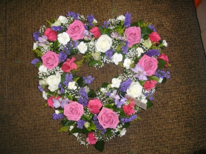 Rose garden heart