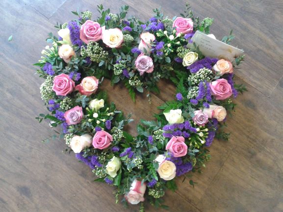 Country garden heart