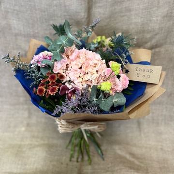 Ruby doodles hand tied bouquet