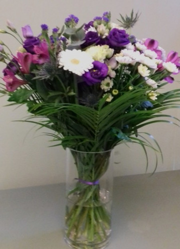 Violet vase