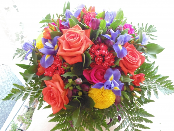 Luxury vibrant hand tied
