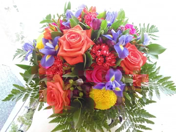 Luxury vibrant hand tied