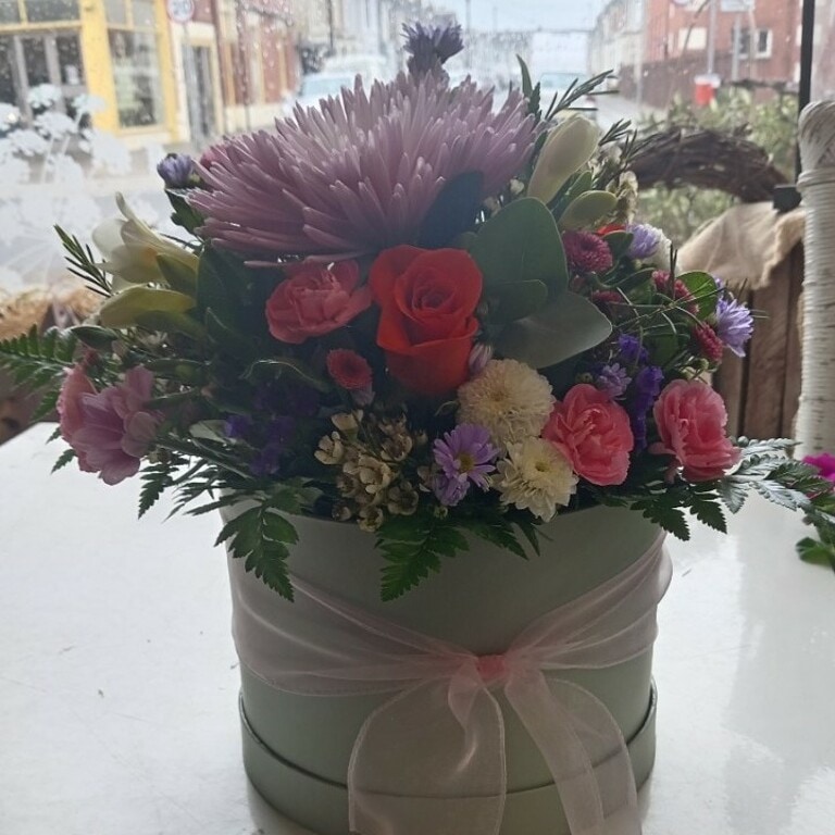 Colourful hatbox