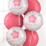 Baby girl balloon bouquet