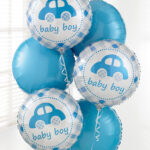 Baby boy balloon bouquet
