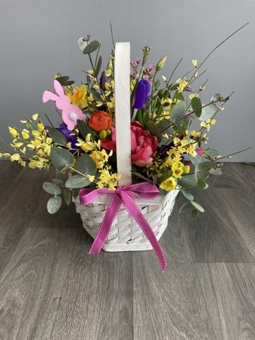 Spring bunny basket