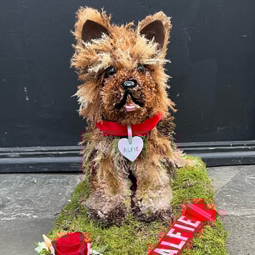 3d dog funeral tribute
