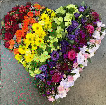 Rainbow heart