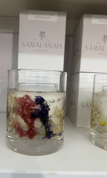 Wild plum-rhub candle