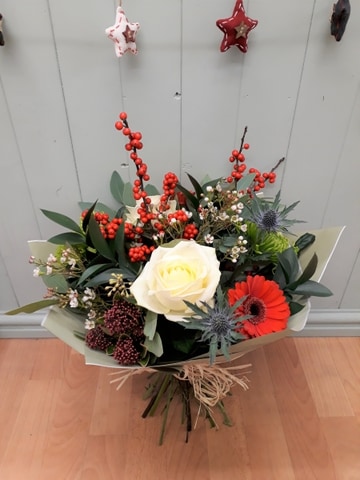 Rustic winter handtied