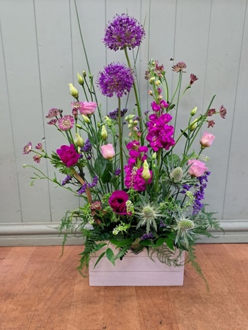 Wildflower crate pink