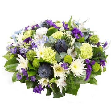 Purple lime white posy