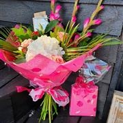 Flowers and chocolates