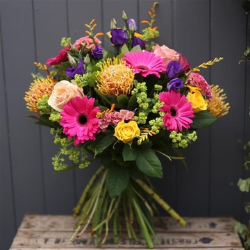 Vibrant handtied