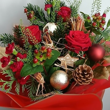 Christmas posy box