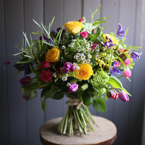 Spring bouquet with tulip