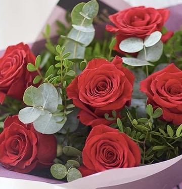 Dozen red roses