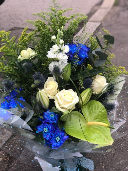 Sapphire skies bouquet
