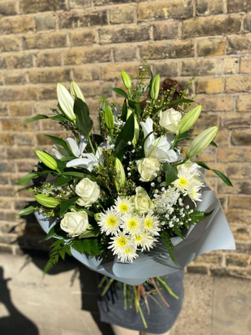White lily bouquet