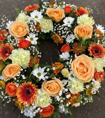 Sunset wreath