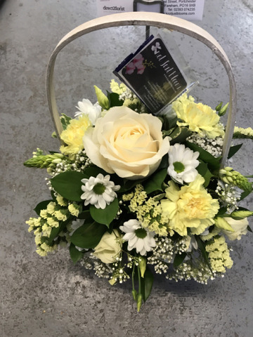 Lemon cream basket