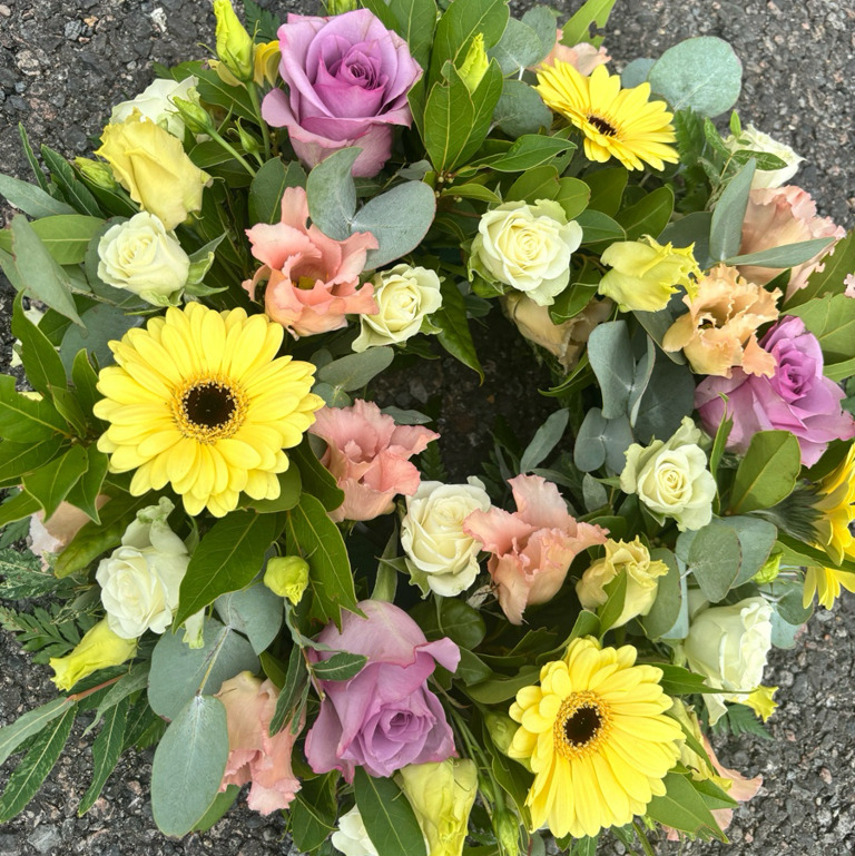 Pastel wreath