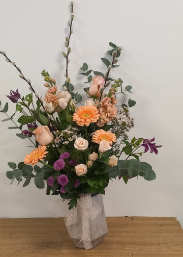 Peach blossom vase