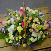 Flat basket arrangement