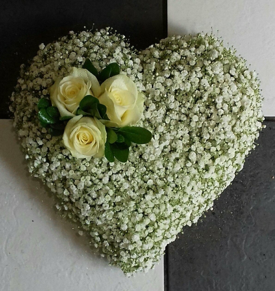 Gypsophilia heart