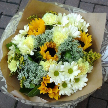 Florists choice hand tied