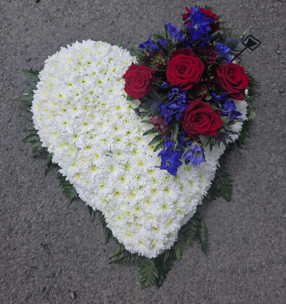 Crimson-sapphire heart