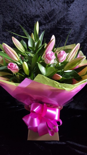 Rose and lily bouquet