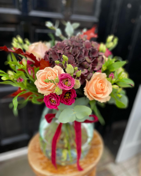 Autumn vase arrangment