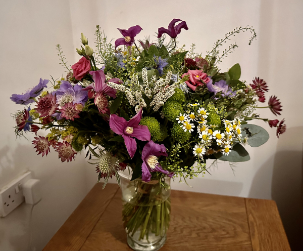 Cottage garden vase