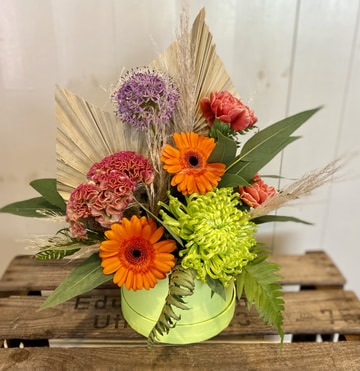 Brights boho hat box